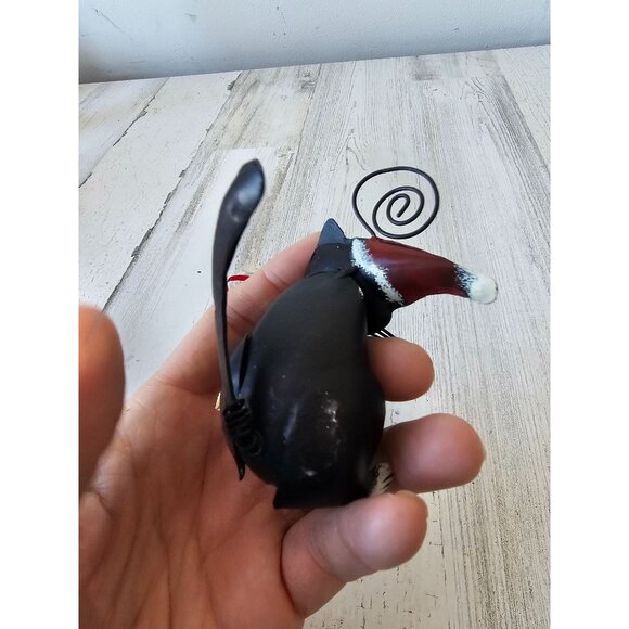 Vintage cat fishbone metal decor ornament set‎ Xmas tree - Picture 7 of 11